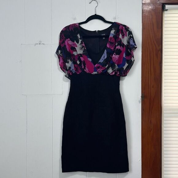 Nicole Miller Printed Y2K Bodycon mini dress size 4 - Picture 1 of 4